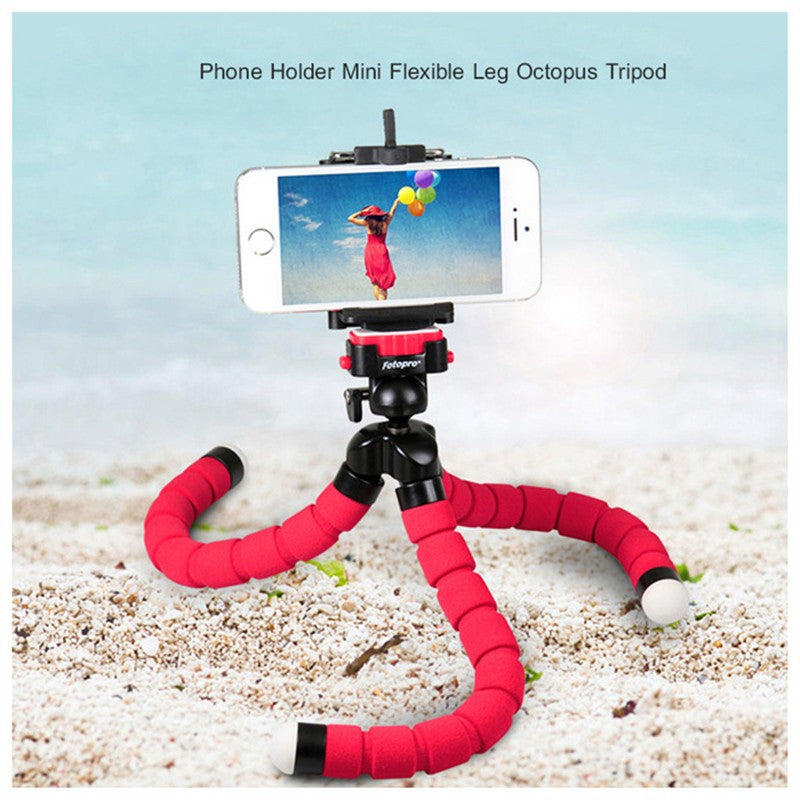 Mini Flexible Sponge Octopus Tripod Smartphone Tripod For Gopro 10 Camera  Accessory