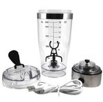 Electric 450ml Protein Shaker Mixer Bottle - Option for USB or Battery