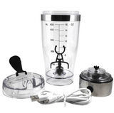 Electric 450ml Protein Shaker Mixer Bottle - Option for USB or Battery