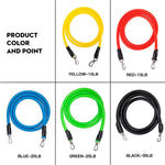 M&Nature Resistance Band Set for Home Fitness (11 or 14 pack)