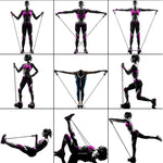 M&Nature Resistance Band Set for Home Fitness (11 or 14 pack)